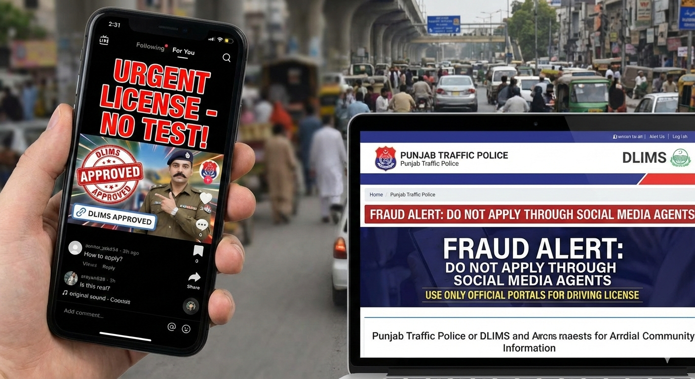 Cyber-Alert: Fraudulent Driving License Network Exploits TikTok to Target Pakistanis